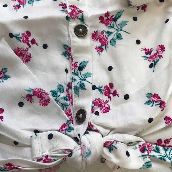 🔥 Long sleeve  floral blouse  size large 14 - Picture 5 of 5